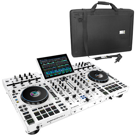 Denon DJ Pack Prime 4+ White Limited Edition + Étui