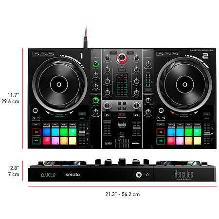 Pack DJControl Inpulse 500 + Enceinte Kreate 8 (la paire) Hercules DJ