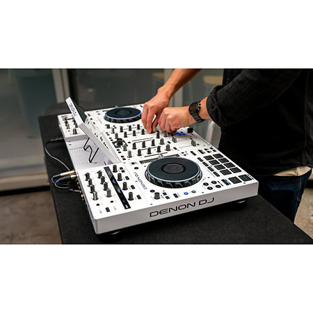 Pack Prime 4+ White Limited Edition + Étui MK2 Denon DJ
