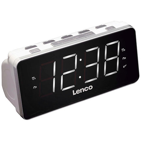 Lenco CR-18 White Radio-réveil
