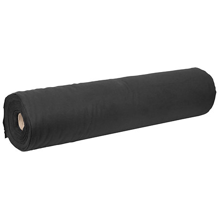 Showgear Rouleau tissu Deko molton 160 g/m² Noir 0,8m