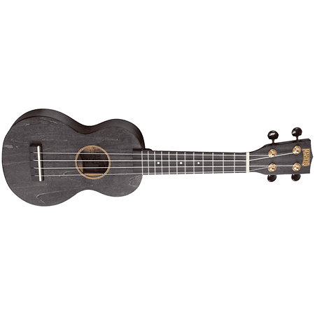 MS1TBK Slimline Soprano Noir Satin + Housse Mahalo