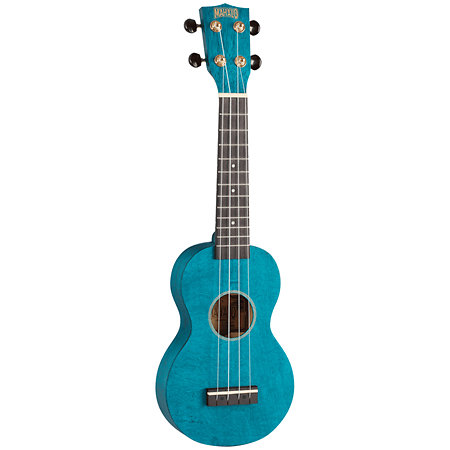 MS1TBU Slimline Soprano Bleu Satin + Housse Mahalo