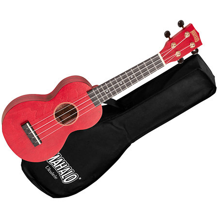 MS1TRD Slimline Soprano Rouge Satin + Housse Mahalo