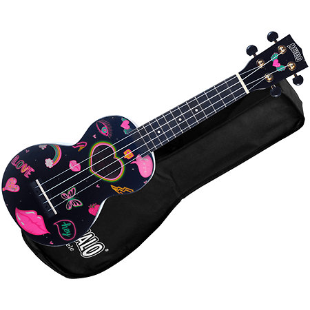 MA1HEBK Art Series Soprano Cœurs et Fleurs + Housse Mahalo