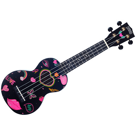 MA1HEBK Art Series Soprano Cœurs et Fleurs + Housse Mahalo