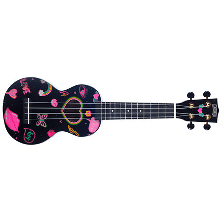 MA1HEBK Art Series Soprano Cœurs et Fleurs + Housse Mahalo
