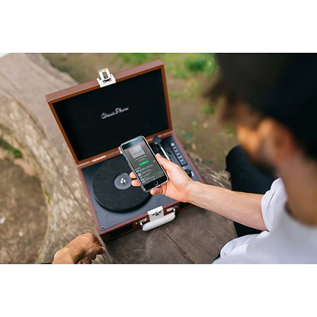 TT-120BNWH Marron Blanc Classic Phono Lenco
