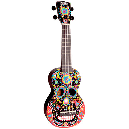MA1SKBK Art Series Soprano Crâne Mexicain + Housse Mahalo
