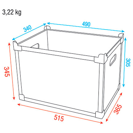 Showgear Stack Case Value Line H4