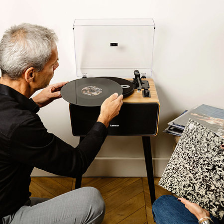 LS-570OK Tourne disque sur pieds Oakwood Lenco