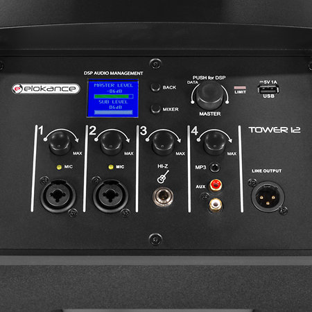 Tower 12 + 2 Micros W-UHF Elokance