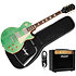 Pack Les Paul Standard 50s Figured Seafoam Green + Housse + DSL5C Combo + Câble Jack Mâle Mono Epiphone