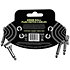 6474 Câbles Patch Phosphorescent 7,5 cm Lot de 3 Ernie Ball