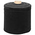 Rouleau tissu Deko molton 160 g/m² Noir 0,2m Showgear
