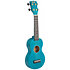 MS1TBU Slimline Soprano Bleu Satin + Housse Mahalo