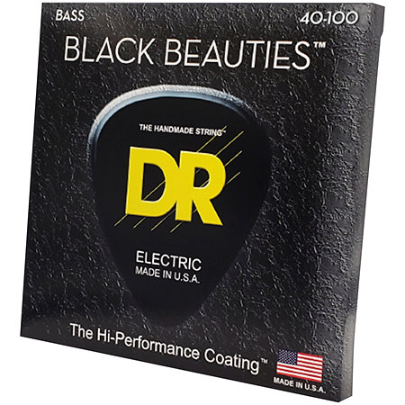 DR Strings Black Beauties Light 40-100