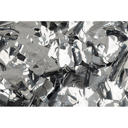 Showgear Metallic Confetti Butterflies Silver