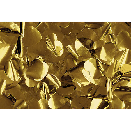 Showgear Metallic Confetti Hearts Gold