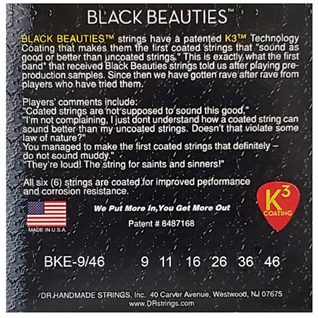 Black Beauties Light à Medium 9-46 DR Strings
