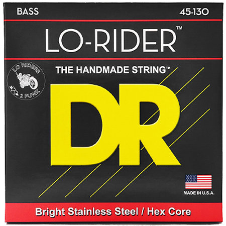 DR Strings Lo-Rider Stainless Steel Medium à Heavy 45-130