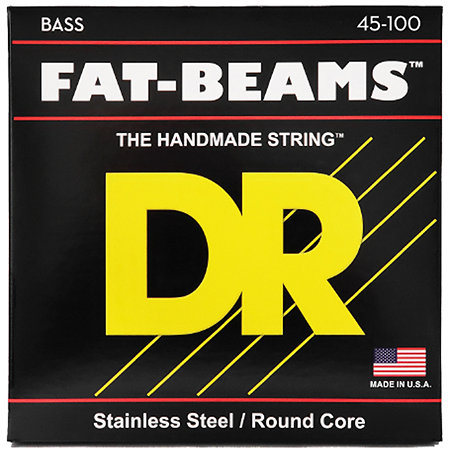 DR Strings Fat-Beam Stainless Steel Light à Medium 45-100