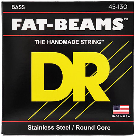 DR Strings Fat-Beam Stainless Steel Medium à Heavy 45-130