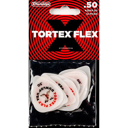 428XP050 Tortex Flex X Player 0.50 mm Sachet de 12 Dunlop