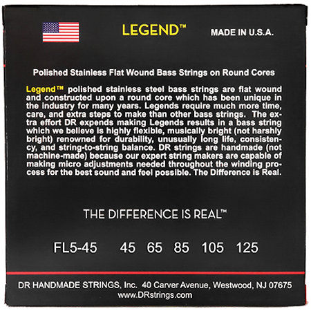 FL5-45 Legend Medium 45-125 DR Strings