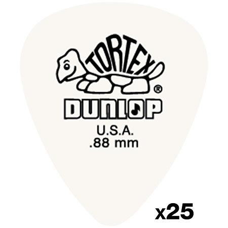 LAG PICK-88 Tortex White 0.88 mm Sachet de 25