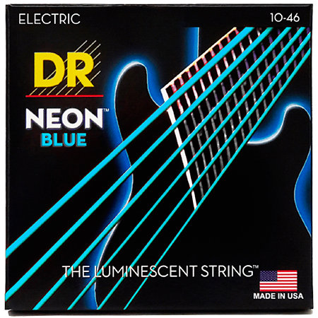 DR Strings Hi-Def Neon Blue Medium 10-46