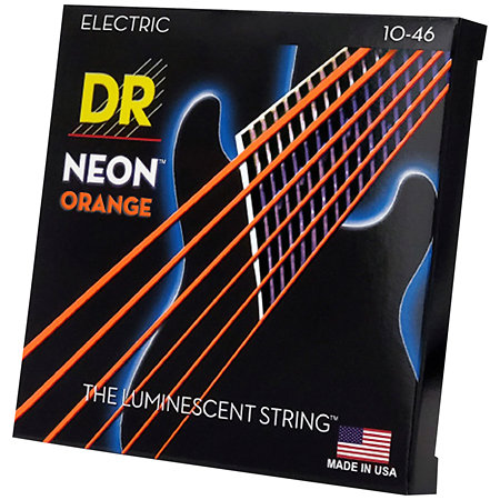 DR Strings Hi-Def Neon Orange Medium 10-46