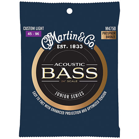 Martin Guitars M4750 Acoustic Bass Phosphor Bronze V2 Bass 45/96