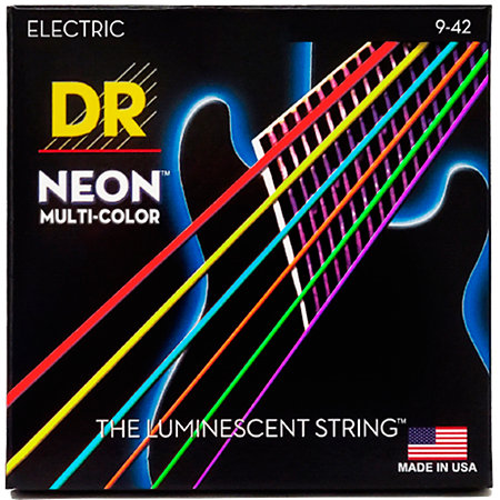 DR Strings Hi-Def Neon Multi-color Light 9-42