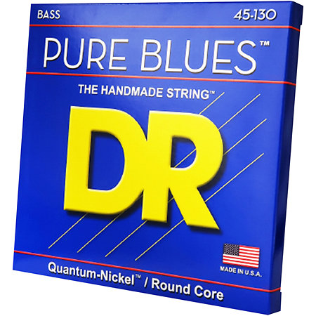 DR Strings Pure Blues Quantum Nickel Medium à Heavy 45-130