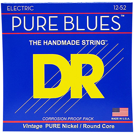 DR Strings Pure Blues Pure Nickel Extra Heavy 12-52