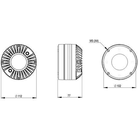 B&C Speakers DE785TN 8 Ohm Driver