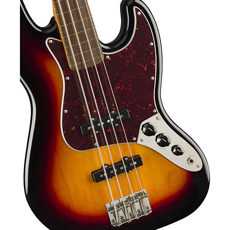 Classic Vibe 60s Jazz Bass Fretless 3 Color Sunburst Squier by FENDER