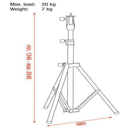 Showgear Follow Spot Stand