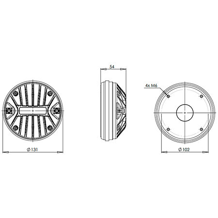B&C Speakers DE980TN 16 Ohm Driver