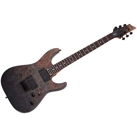 Schecter C-1 Standard Black Fade Burst Burl