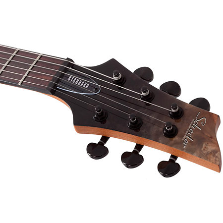 Schecter C-1 Standard Black Fade Burst Burl