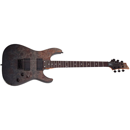 C-1 Standard Black Fade Burst Burl Schecter