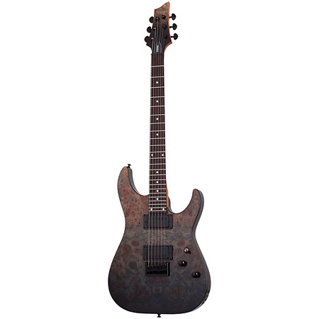 C-1 Standard Black Fade Burst Burl Schecter