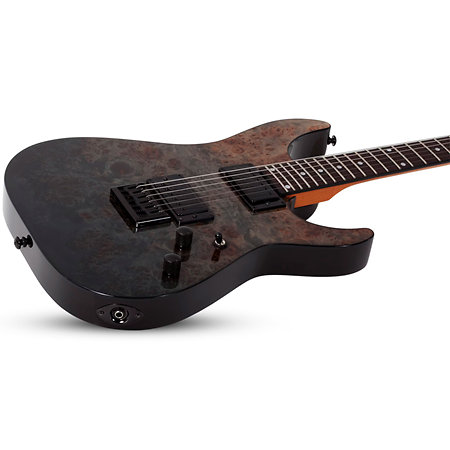 C-1 Standard Black Fade Burst Burl Schecter