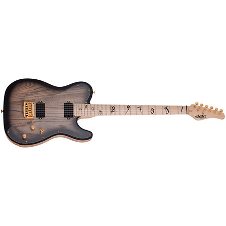 Meegs PT EX Charcoal Burst Schecter