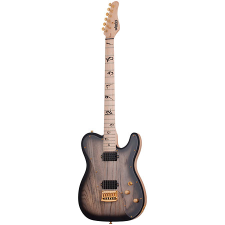 Meegs PT EX Charcoal Burst Schecter
