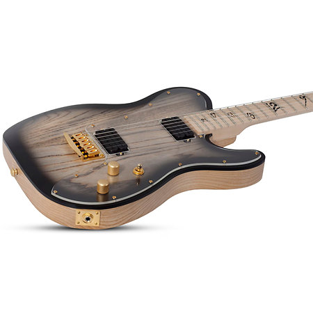 Meegs PT EX Charcoal Burst Schecter