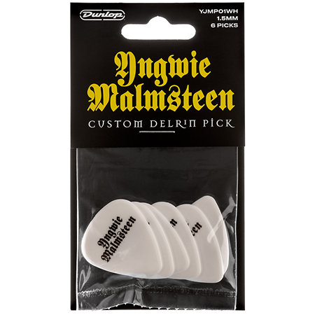 YJMP01WH Yngwie Malmsteen Delrin 1.5 mm Sachet de 6 Dunlop