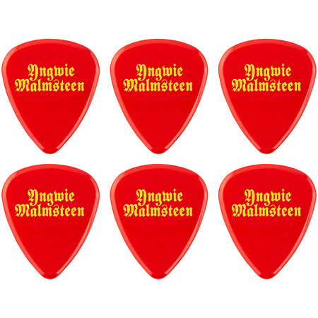 Dunlop YJMP02RD Yngwie Malmsteen Delrin 2 mm Sachet de 6
